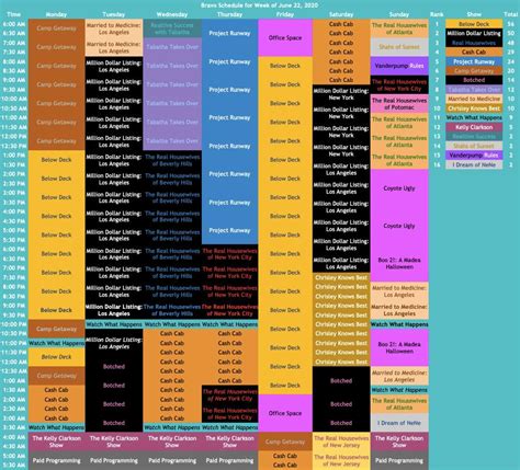 chanel 40 bravo schedule pf programs